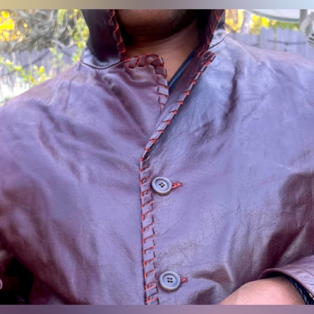 Men’s Leather Blazer